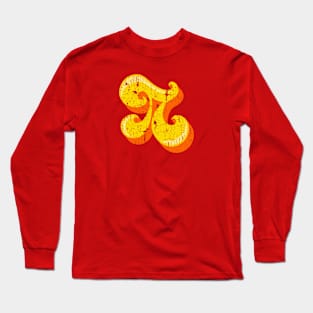 Retro Flavored Pi GRUNGE Long Sleeve T-Shirt